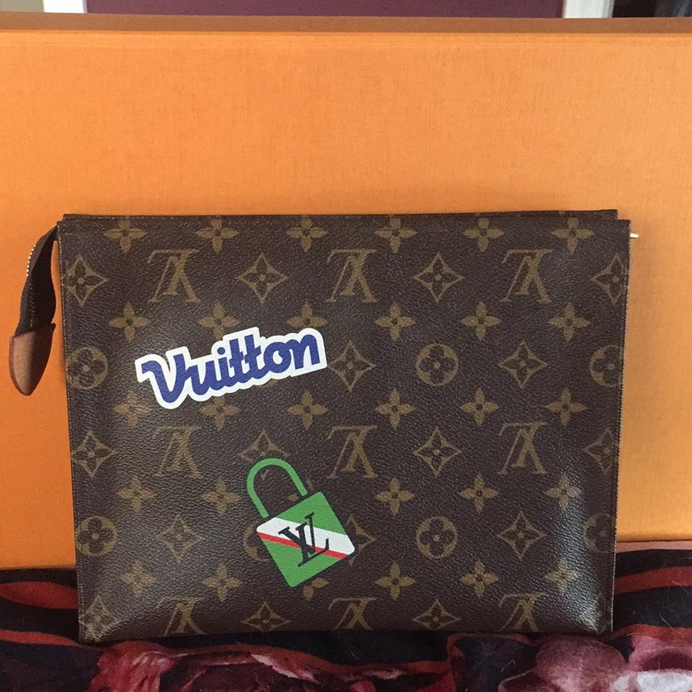 Louis Vuitton Monogram Toiletry Pouch with Patches - Picture 3 of 6